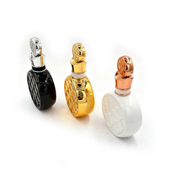 Best-selling 30ml 50ml 100ml high-end set series round fish scale perfume glass bottle