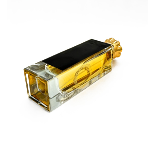 100ml high-end transparent custom square perfume glass bottle