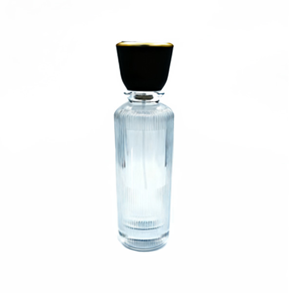 50ml 100ml customized perfume striped glass bottle