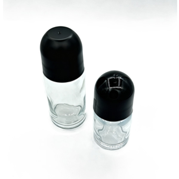 30ml 50ml glass bottle of antiperspirant and deodorant roll-on