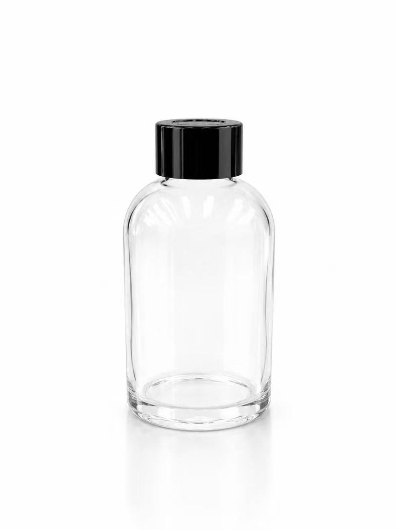 HJ-324 Round Shoulder Glass Reed Diffuser Bottle – 100 ml