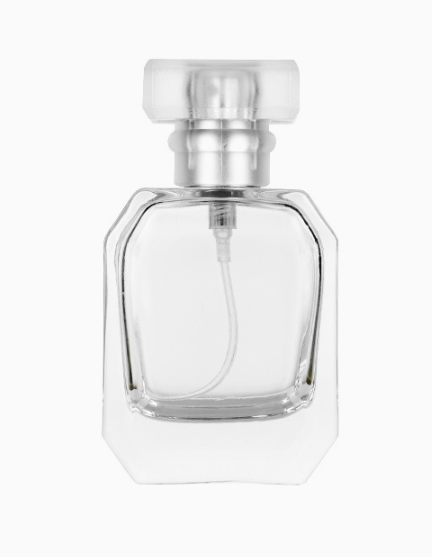 HJ-220 Faceted Rounded Rectangular Glass Perfume Bottle – 30 / 50 / 100 ml