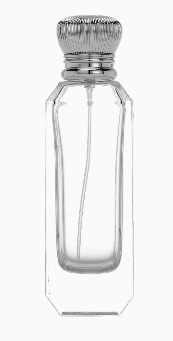 HJ-226 Tall Inset Rectangular Glass Perfume Bottle – 100 ml