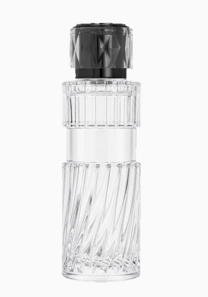 HJ-241 Twist Textured Cylindrical Glass Perfume Bottle – 100 ml