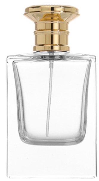 HJ-231 Deep Base Rectangular Glass Perfume Bottle – 50 ml