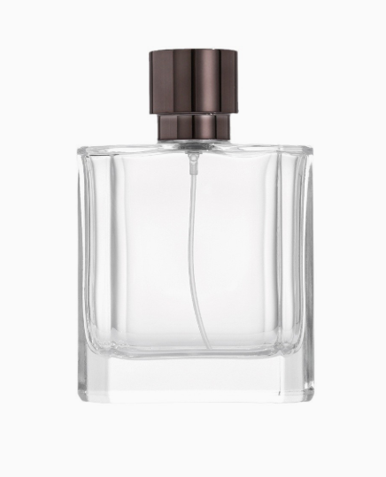 HJ-234 Wide Straight Rectangular Glass Perfume Bottle – 100 ml