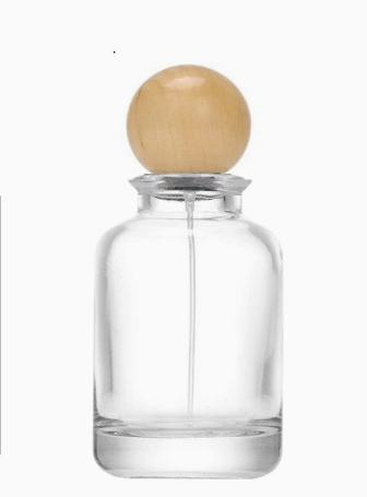 HJ-208 Rounded Shoulder Round Glass Perfume Bottle – 30 / 50 / 100 ml