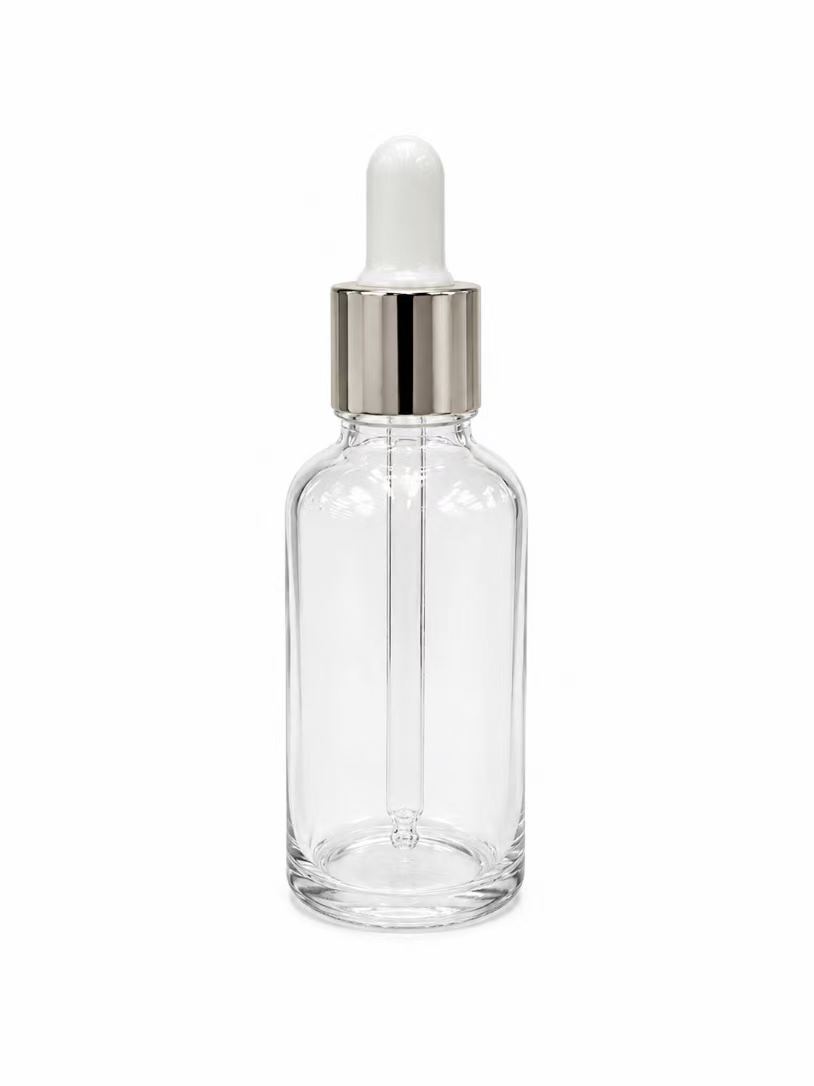 HJ-342 Clear Round Dropper Glass Essential Oil Bottle – 20 / 30 / 50 / 100 ml