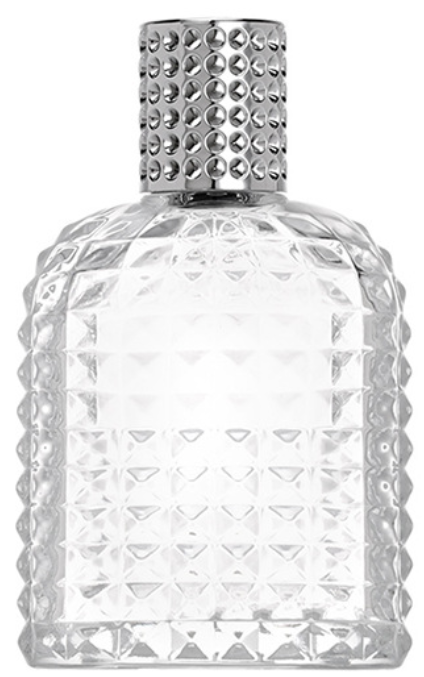 HJ-238 Studded Rectangular Glass Perfume Bottle – 30 / 50 / 100 ml