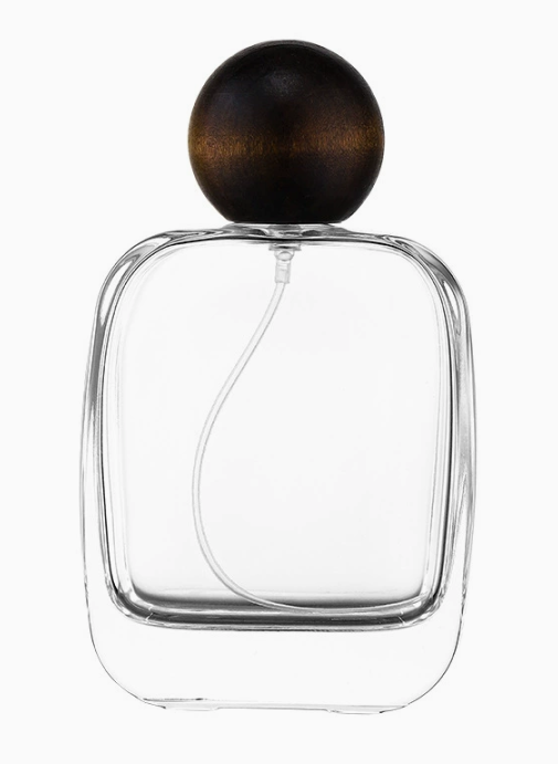 HJ-217 Rounded Square Glass Perfume Bottle – 30 / 50 / 100 ml