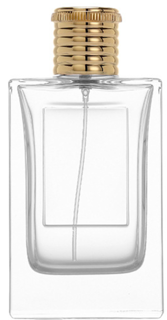 HJ-227 Tall Rectangular Glass Perfume Bottle – 100 ml