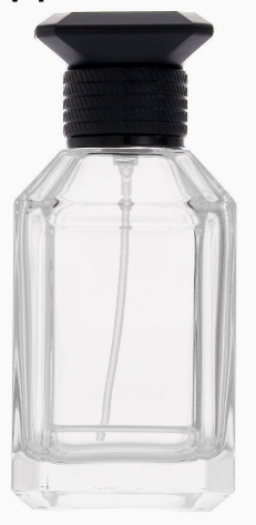 HJ-213 Beveled Shoulder Rectangular Glass Perfume Bottle – 30 / 50 / 100 ml