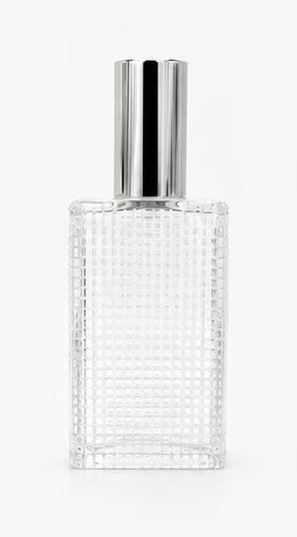 HJ-287 Textured Rectangular Glass Perfume Bottle – 30 / 50 / 100 ml