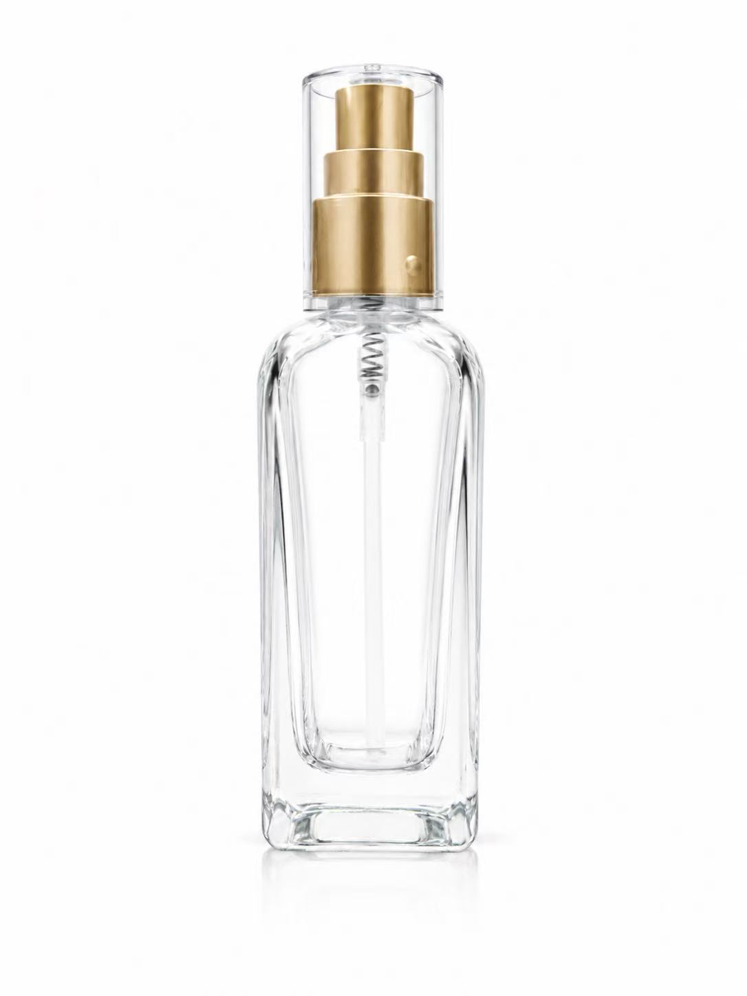 HJ-257 Rectangular Spray Glass Perfume Bottle – 100 ml