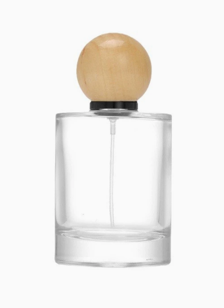 HJ-206 Straight-Sided Round Glass Perfume Bottle – 30 / 50 / 100 ml